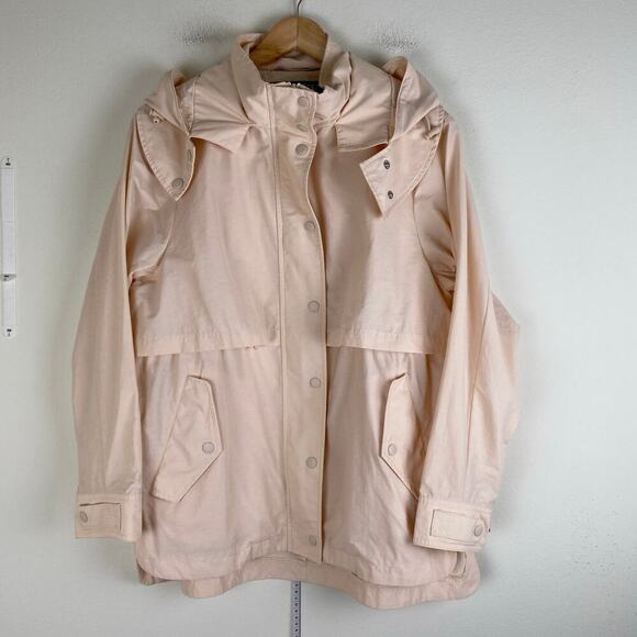 J.Crew Perfect Lightweight Rain Jacket Champagne Cream Size Small - Picture 6 of 14